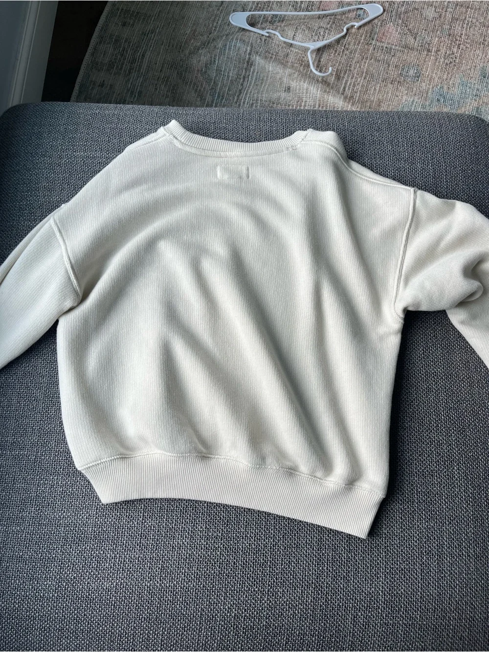 American Eagle Outfitters Men's Crewneck Sweater - Cream